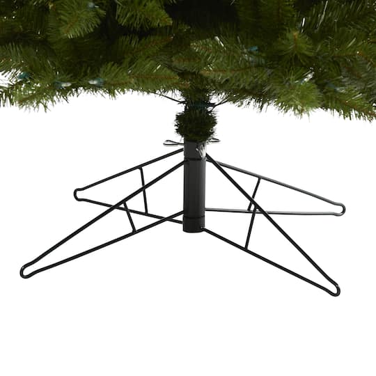 9ft. Pre-Lit Vermont Spruce Artificial Christmas Tree, Warm White LED Lights
